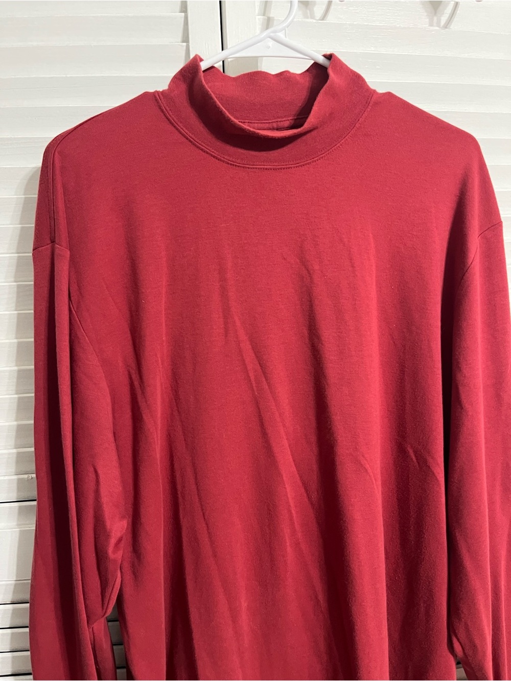 Daniel Cremieux Red Mock Neck Pullover